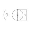 Würth Abdeckkappe flach für Innensechsrund AW-Antrieb Ø15mm RAL 9010  0590730201