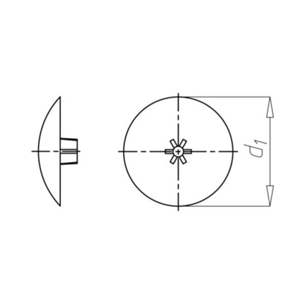 Würth Abdeckkappe flach für Innensechsrund AW-Antrieb Ø15mm RAL 9010  0590730201