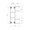 Aluprof ALU Führungsschiene PPD79/ODS/20/G