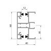 Aluprof ALU Führungsschiene PPDA-P60/12