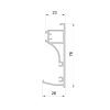 Aluprof ALU Führungsschiene PPSRS/35/120/P
