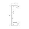Aluprof ALU Führungsschiene PPSRS/35/120/T
