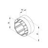 Aluprof Adapterring für Durchmesseränderung von 70 bis 130mm