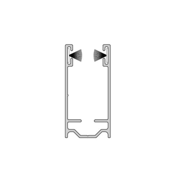 Aluprof Aluminium Führungsschiene PU45/14/S