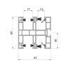 Aluprof Rollladen PVC Maxi Führungsschiene PPDMW-P60/17