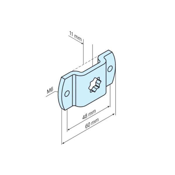 BECKER-Antriebe GmbH Fensterbauteile Becker Markisenhalter Stern 10 mm Steckzapfen 1/10 und 2/10
