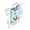 BECKER-Antriebe GmbH Fensterbauteile Becker Plattenlager HK mit Adapterplatte