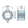 BECKER-Antriebe GmbH Rolladen Becker Ring DW78 R+F
