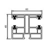 Deceuninck Rolladen Deceuninck Inoutic PVC Doppelführungsschiene NR11 15043