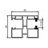 Deceuninck Rolladen Deceuninck Inoutic PVC Doppelführungsschiene RKN 11 15393