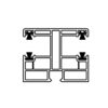 Deceuninck Rolladen Weiss / 100cm Deceuninck Inoutic PVC Doppelführungsschiene NR11 15043