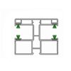 Deceuninck Rolladen Weiss / 100cm Deceuninck Inoutic PVC Doppelführungsschiene RKN 11 15393