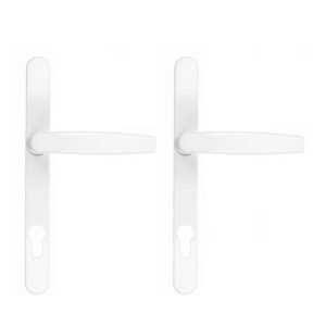 Eko Okna Fenster Eko Okna Drückergarnitur Victory DHS 32mm Oval Flachgriff-Griff Weiss