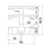 Exte Rolladen Exte PVC-Maxi Doppelführungsschiene R164
