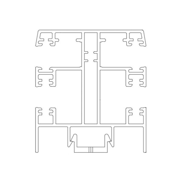Exte Rolladen Weiss / 100cm Exte ALU-Mini Doppelführungsschiene R165