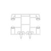 Exte Rolladen Weiss / 100cm Exte PVC-Maxi Doppelführungsschiene R162
