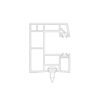 Exte Rolladen Weiss / 100cm Exte PVC-Maxi Einzelführungsschiene R150
