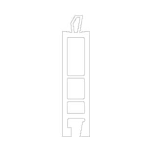 Gealan Fenster Weiss (ähnlich RAL9016) / 100cm Gealan Fensterbankanschlussprofil Sohlbankprofil 45/12 3208