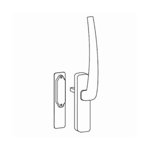 Hautau Fenster Hautau Atrium LM-Griff HS 300 H innen F1 mit Muschel 246227
