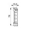 Maco Fenster Maco Scherenlager PVC mit 3 mm Positionszapfen 52480