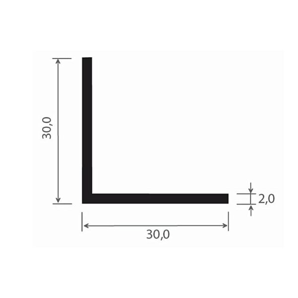 MK Menke Fenster MK PVC Winkelprofil 30/30mm 520