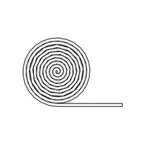 Portos Plissee Portos Plissee Unteres Doppelseitiges Klebeband 12mm MSD-070