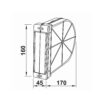 Portos Rolladen Portos Unterputz Gurtwickler 22mm Gurt 6m Aufnahme mit Mauerkasten