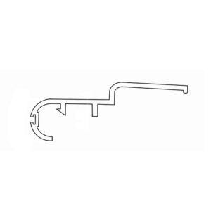 Portos Rolladen Weiss / 100cm Portos Abrollprofil K-TU