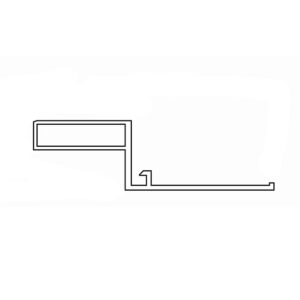 Portos Rolladen Weiss / 100cm Portos Montageprofil für Revisionsklappe K-PM