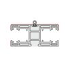 Portos Rolladen Weiß (ähnlich RAL9016) / 100cm Portos PVC Führungsschiene NPR-030 60/28