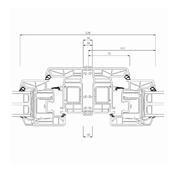 Rehau Fenster Rehau H1 Kopplung 732460