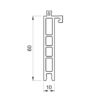 Salamander Fenster Salamander Fensterbankanschlussprofil Sohlbankprofil 60/10 416147/406157