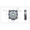 Timmer Rolladen Timmer Abrollsicherung TA 0-RD/X6 (blau) 147 Nm Drehmoment Fangmoment 855 Nm